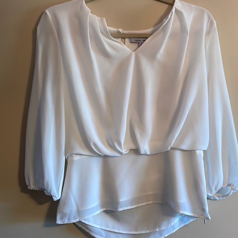 Naked Zebra white blouse